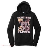 Professional Yapper Funny Cat Meme Goofy Ahh Ironic Cat Women's Hoodie thumb 0