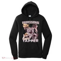 Professional Yapper Funny Cat Meme Goofy Ahh Ironic Cat Women's Hoodie thumb 0