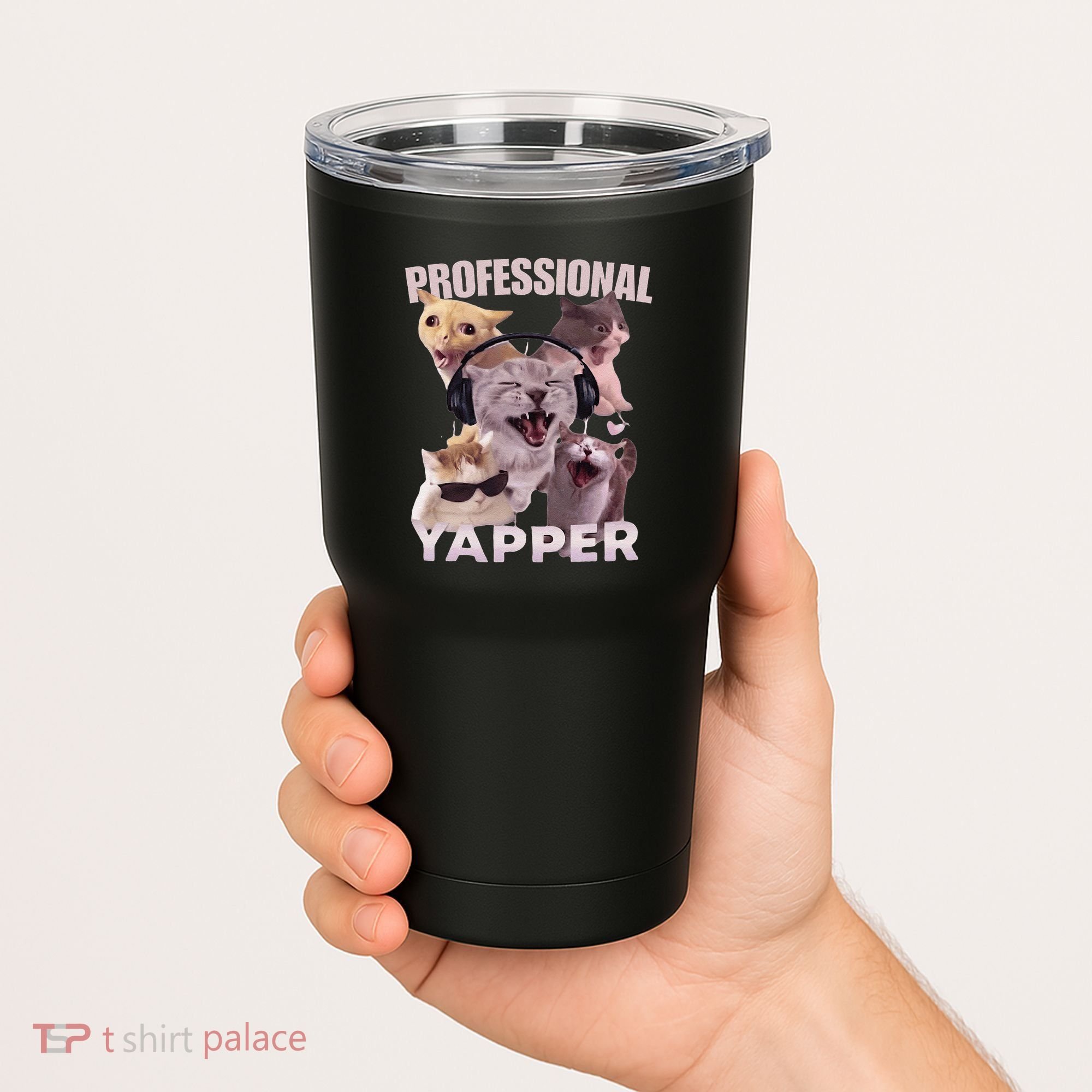Professional Yapper Funny Cat Meme Goofy Ahh Ironic Cat Tumbler