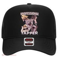 Professional Yapper Funny Cat Meme Goofy Ahh Ironic Cat Hat thumb 0