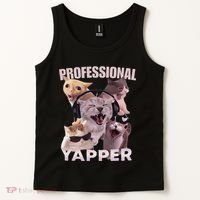 Professional Yapper Funny Cat Meme Goofy Ahh Ironic Cat Tank Top thumb 2