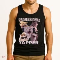 Professional Yapper Funny Cat Meme Goofy Ahh Ironic Cat Tank Top thumb 3