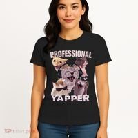 Professional Yapper Funny Cat Meme Goofy Ahh Ironic Cat Women's T-Shirt thumb 4