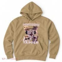 Professional Yapper Funny Cat Meme Goofy Ahh Ironic Cat Hoodie thumb 0