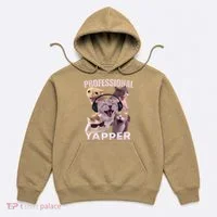 Professional Yapper Funny Cat Meme Goofy Ahh Ironic Cat Hoodie thumb 0