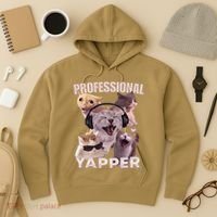 Professional Yapper Funny Cat Meme Goofy Ahh Ironic Cat Hoodie thumb 3