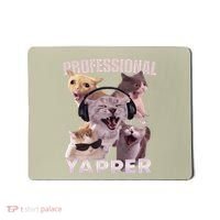 Professional Yapper Funny Cat Meme Goofy Ahh Ironic Cat Mousepad thumb 0