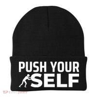 Push Yourself Motivational Beanie thumb 0