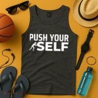 Push Yourself Motivational Tank Top thumb 4