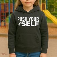 Push Yourself Motivational Kids Hoodie thumb 3