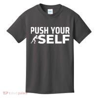 Push Yourself Motivational Kids T-Shirt thumb 0