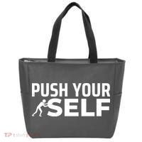 Push Yourself Motivational Tote Bag thumb 0