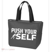 Push Yourself Motivational Tote Bag thumb 3