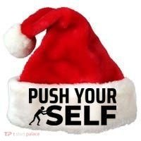 Push Yourself Motivational Santa Hat thumb 0
