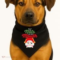 Put Your Nuts In My Mouth Kinky Nutcracker Christmas USA-Made Doggie Bandana thumb 1