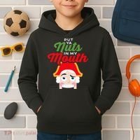 Put Your Nuts In My Mouth Kinky Nutcracker Christmas Kids Hoodie thumb 2