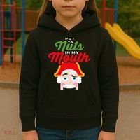Put Your Nuts In My Mouth Kinky Nutcracker Christmas Kids Hoodie thumb 3
