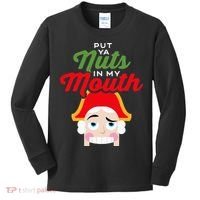 Put Your Nuts In My Mouth Kinky Nutcracker Christmas Kids Long Sleeve Shirt thumb 0