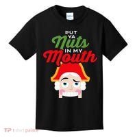 Put Your Nuts In My Mouth Kinky Nutcracker Christmas Kids T-Shirt thumb 0