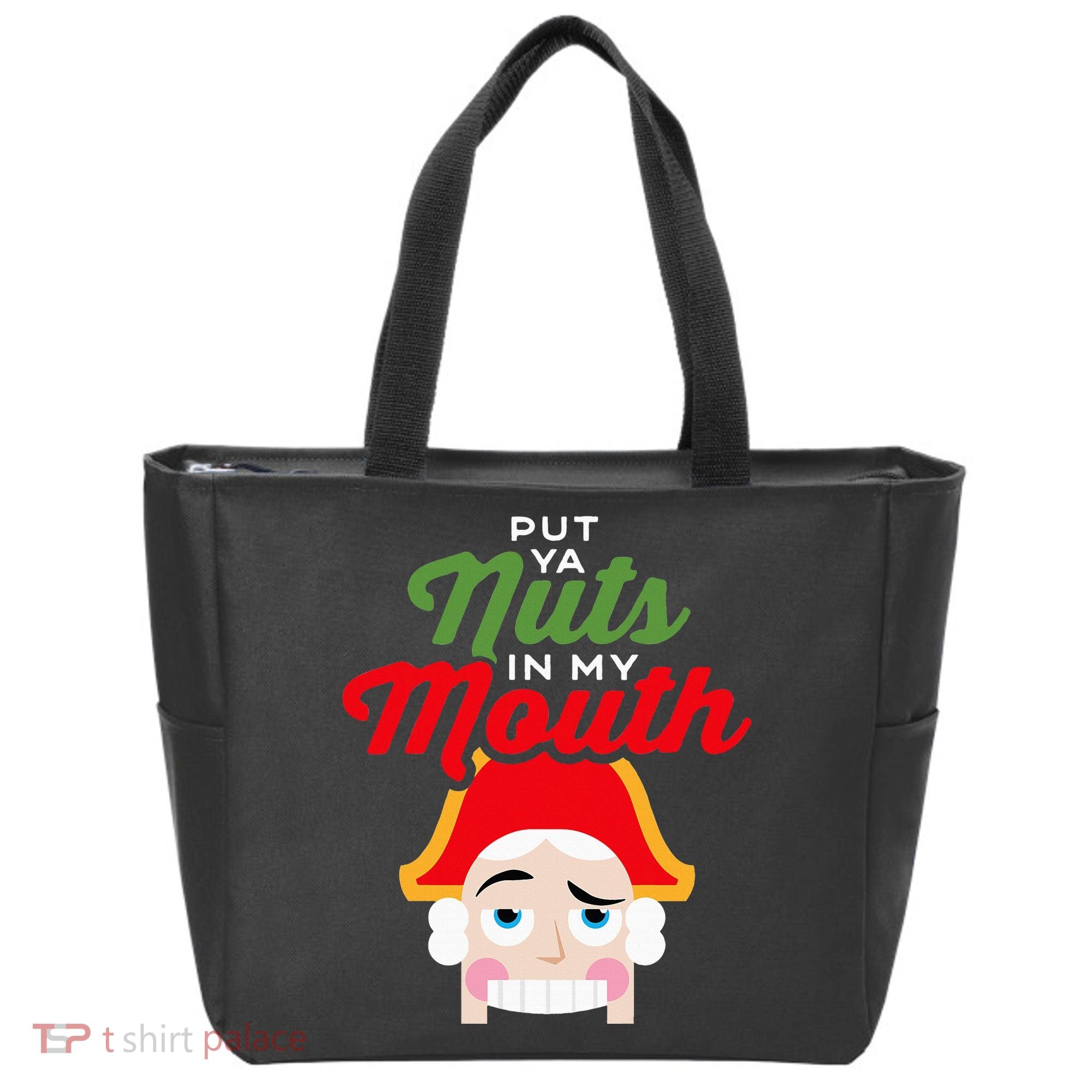 Put Your Nuts In My Mouth Kinky Nutcracker Christmas Tote Bag