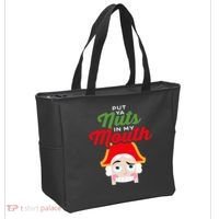 Put Your Nuts In My Mouth Kinky Nutcracker Christmas Tote Bag thumb 2