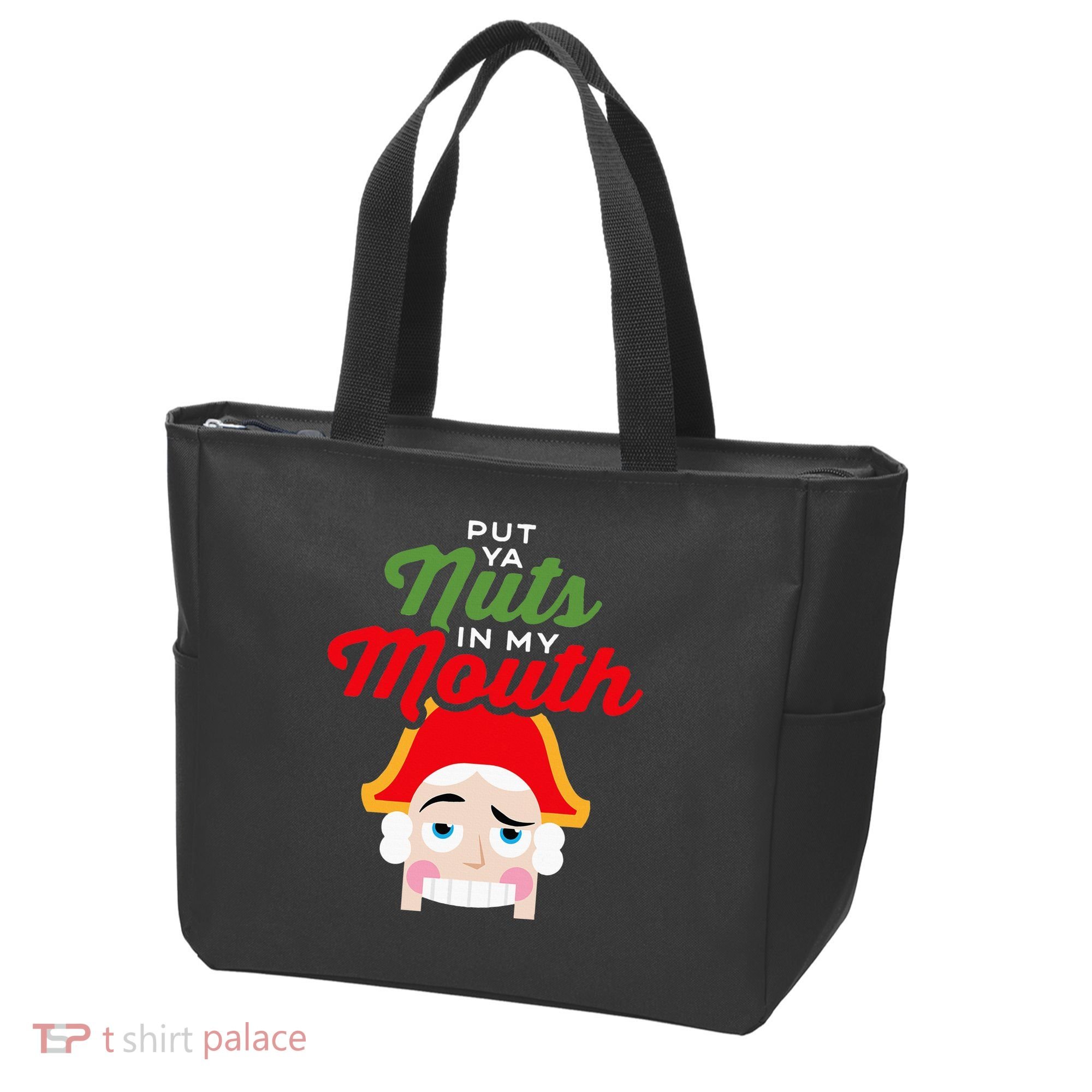 Put Your Nuts In My Mouth Kinky Nutcracker Christmas Tote Bag