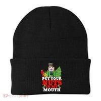Put Your Nuts In My Mouth Nutcracker T Christmas Beanie thumb 0