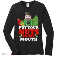 Put Your Nuts In My Mouth Nutcracker T Christmas Women's Long Sleeve Shirt thumb 0