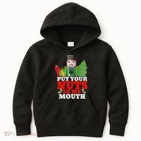 Put Your Nuts In My Mouth Nutcracker T Christmas Kids Hoodie thumb 0