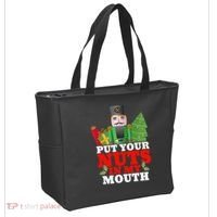 Put Your Nuts In My Mouth Nutcracker T Christmas Tote Bag thumb 2