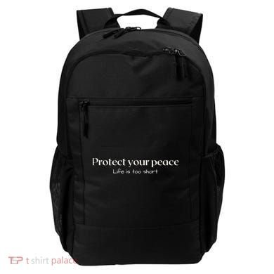 Protect your peace Pullover Hoodie Backpack