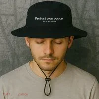 Protect your peace Pullover Hoodie Bucket Hat thumb 2