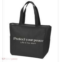 Protect your peace Pullover Hoodie Tote Bag thumb 3