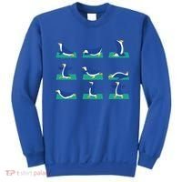 Penguin Yoga Poses Meditation Workout Exercise Mom Gift Funny Gift Sweatshirt thumb 0