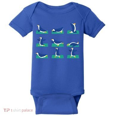 Penguin Yoga Poses Meditation Workout Exercise Mom Gift Funny Gift Baby Bodysuit