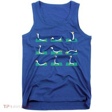Penguin Yoga Poses Meditation Workout Exercise Mom Gift Funny Gift Tank Top