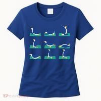 Penguin Yoga Poses Meditation Workout Exercise Mom Gift Funny Gift Women's T-Shirt thumb 0