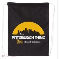 Pittsburgh Yinzer Pittsburghese Its A Pittsburgh Thing Yinz Drawstring Bag thumb 0