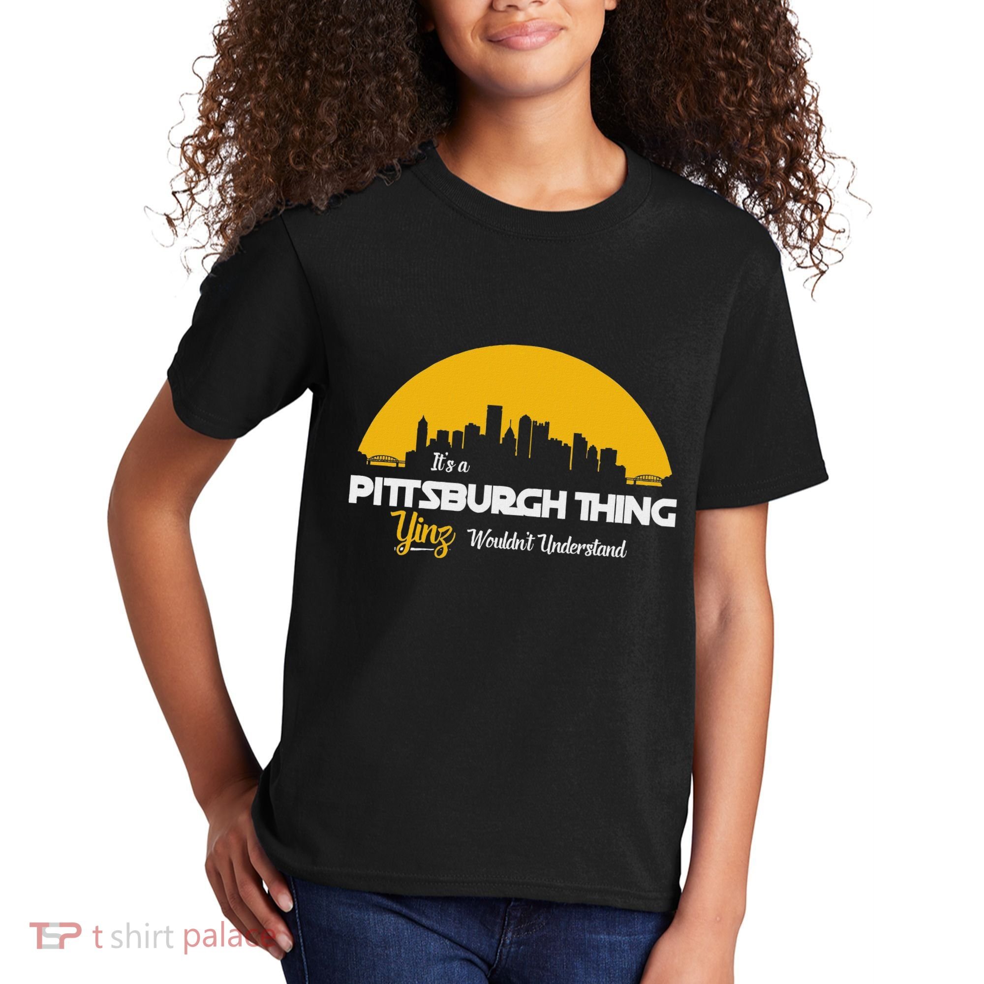 Pittsburgh Yinzer Pittsburghese Its A Pittsburgh Thing Yinz Kids T-Shirt