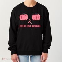 Protect Your Pumpkins Breast Cancer Awareness Women's Sweatshirt thumb 0