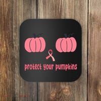 Protect Your Pumpkins Breast Cancer Awareness Coaster thumb 0