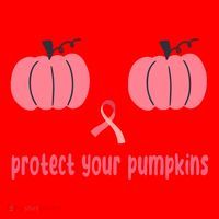 Protect Your Pumpkins Breast Cancer Awareness Santa Hat thumb 1