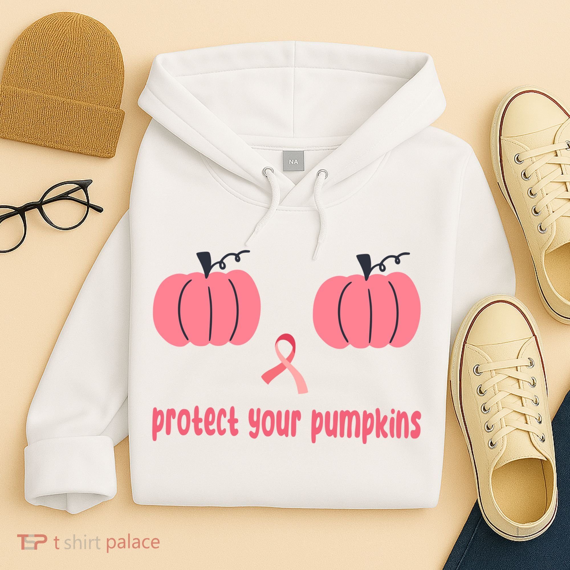 Protect Your Pumpkins Breast Cancer Awareness Hoodie