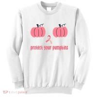 Protect Your Pumpkins Breast Cancer Awareness Sweatshirt thumb 0
