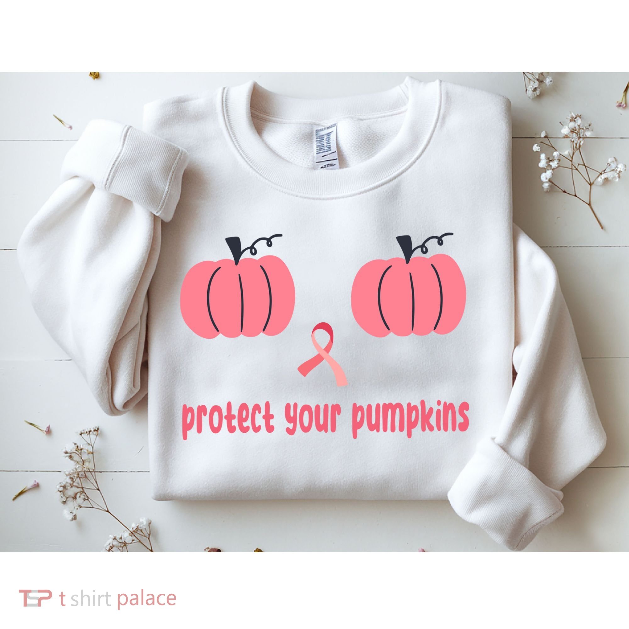 Protect Your Pumpkins Breast Cancer Awareness Sweatshirt