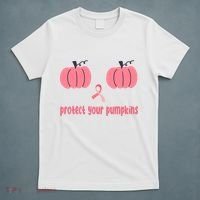 Protect Your Pumpkins Breast Cancer Awareness T-Shirt thumb 5