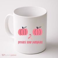 Protect Your Pumpkins Breast Cancer Awareness Coffee Mug thumb 0