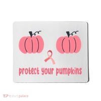 Protect Your Pumpkins Breast Cancer Awareness Mousepad thumb 0