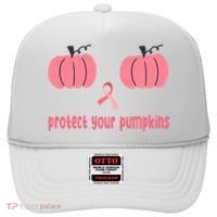 Protect Your Pumpkins Breast Cancer Awareness Hat thumb 0