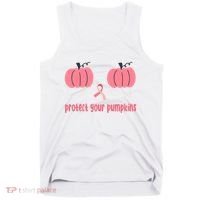 Protect Your Pumpkins Breast Cancer Awareness Tank Top thumb 0